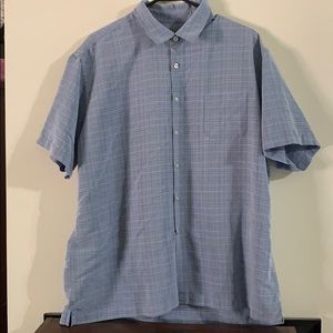 Van Heusen Blue‎ Button Down Sz XL 17 - 17-1/2 Neck